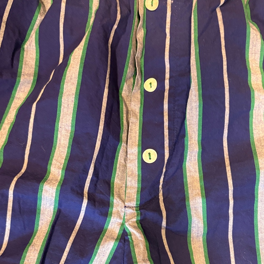 Blue Striped Anthropologie PJ bottoms - Picture 4 of 9